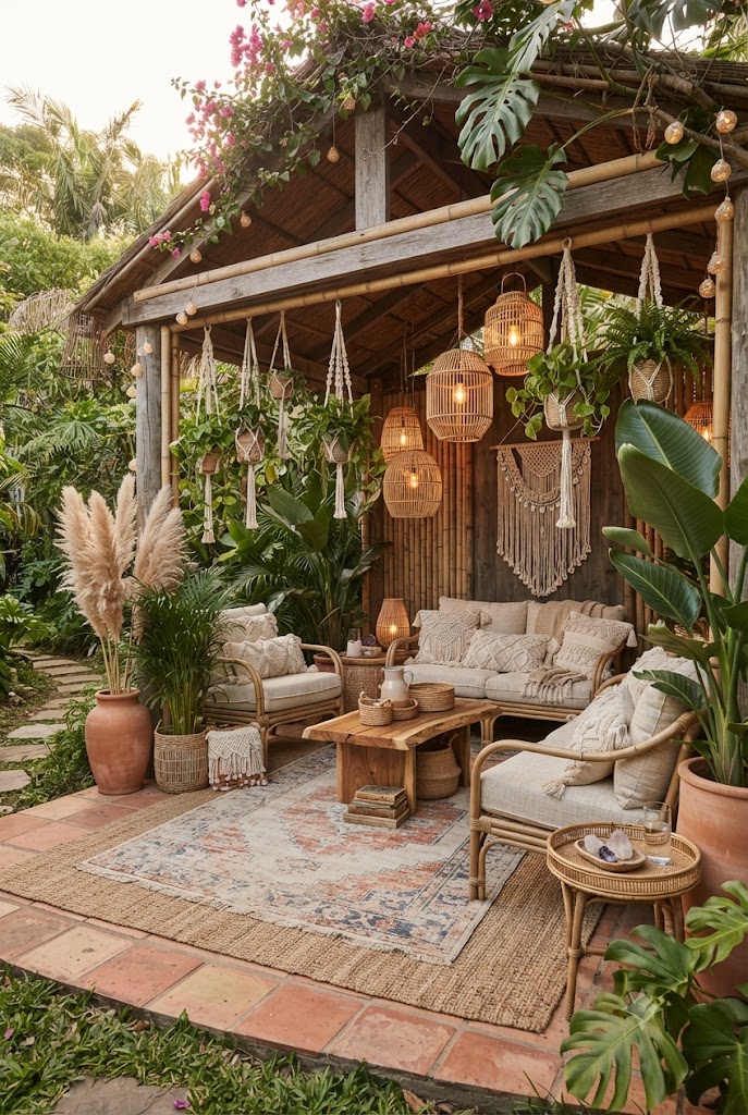 Boho-Style Backyard Hut