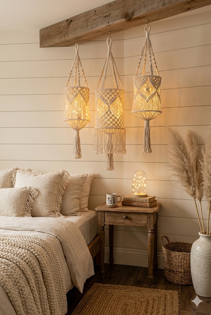 Macramé Hanging Lanterns