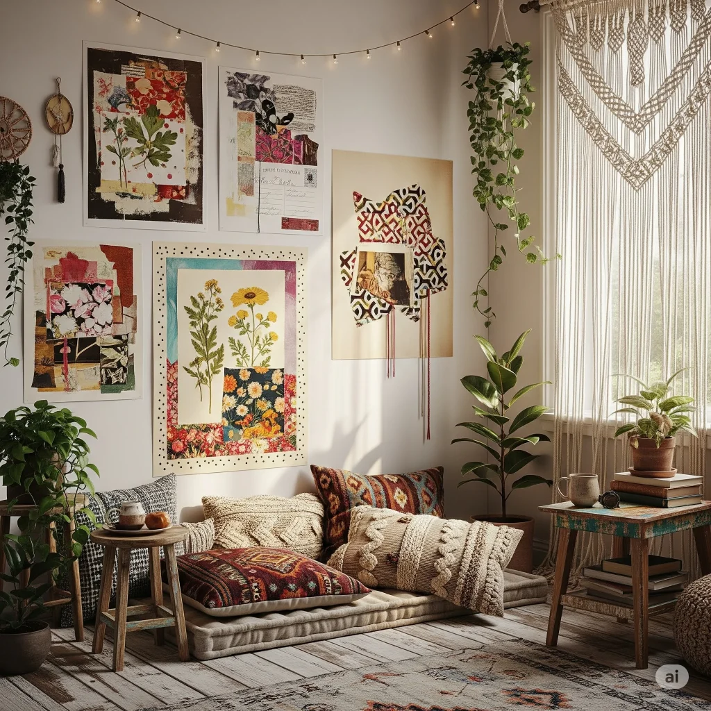 bohemian-style living space
