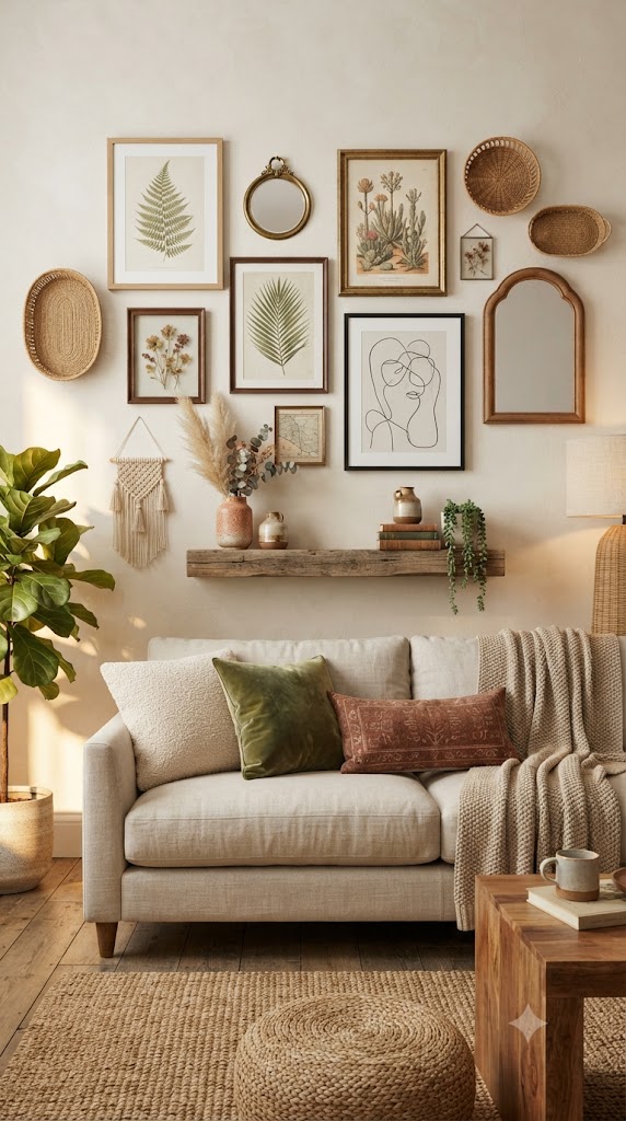 boho Gallery Walls with Personality