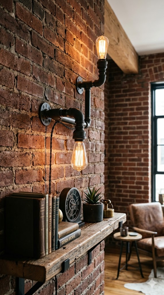 Industrial Pipe Sconces