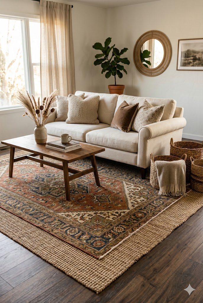 Layer Rugs for Instant Warmth