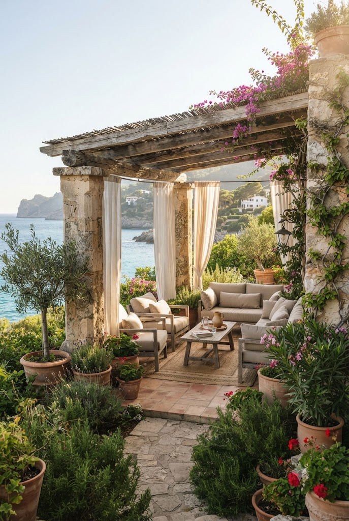 Mediterranean Stone Cabana
