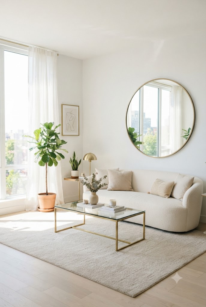 Neutral Colors small space living room