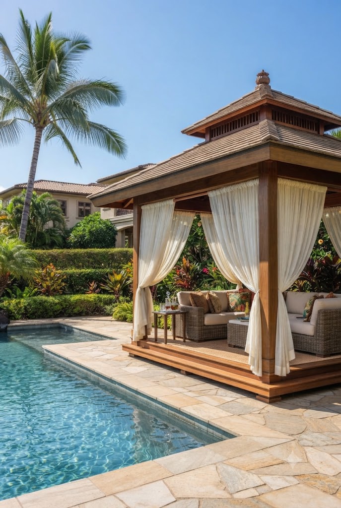 Resort-Style Poolside Cabana