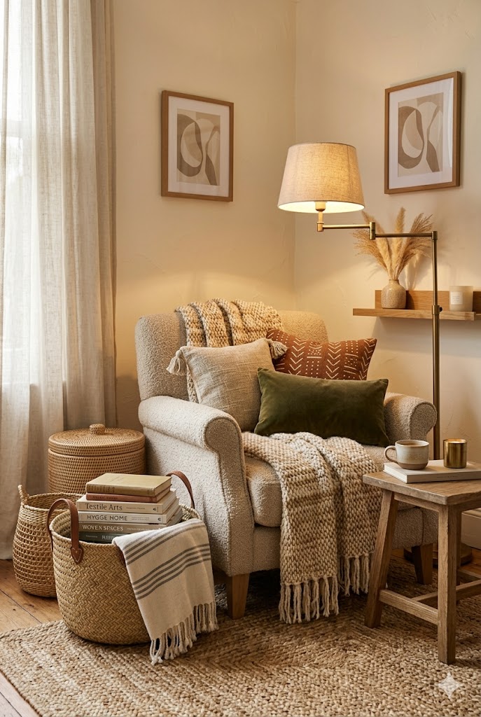 Cozy Corners with Layered Textiles