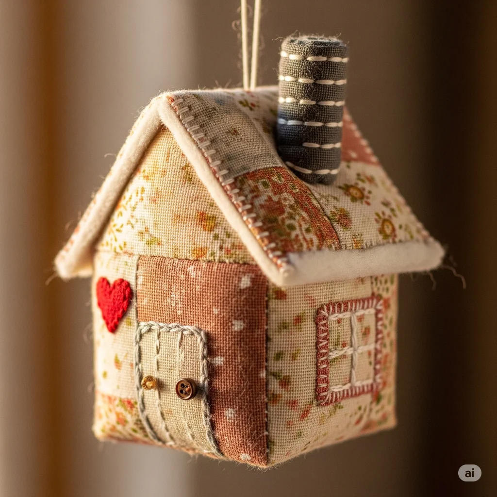 Applique Fabric house 
