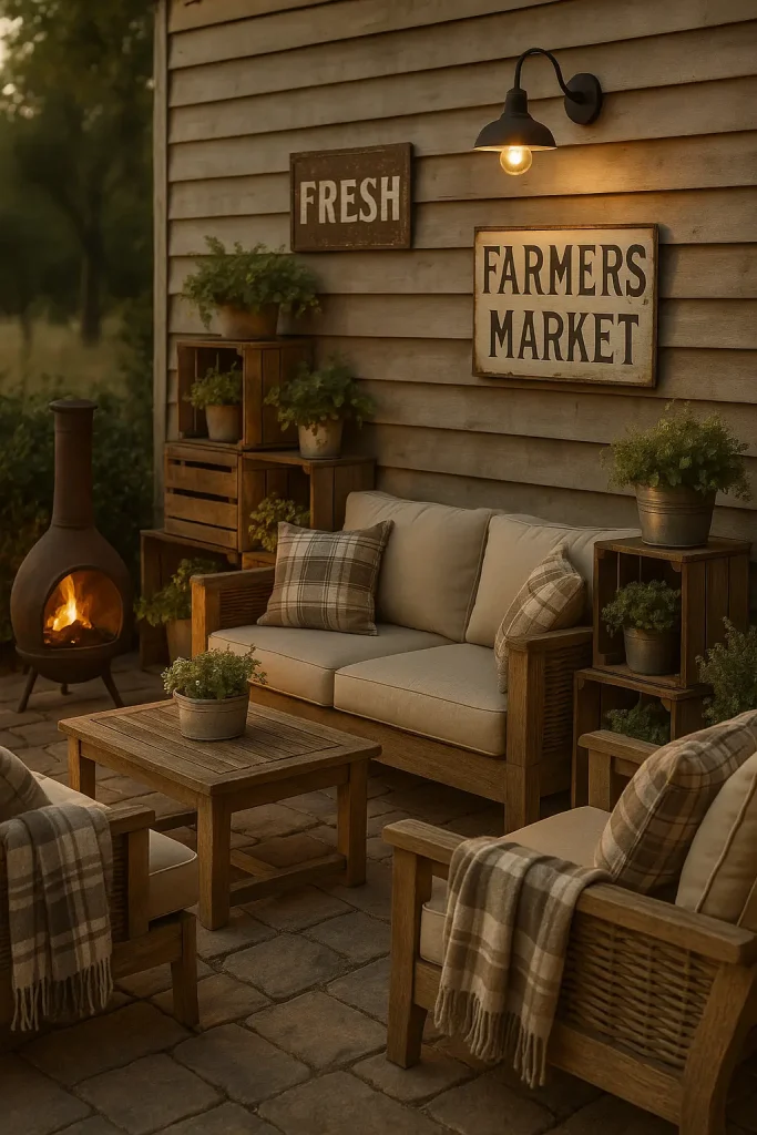 Rustic Farmhouse Patio Retreat