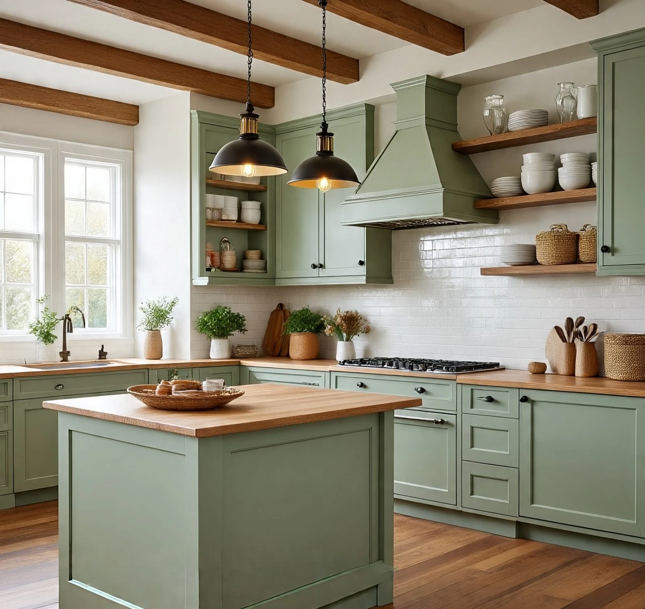Farmhouse Kitchen colour scheme