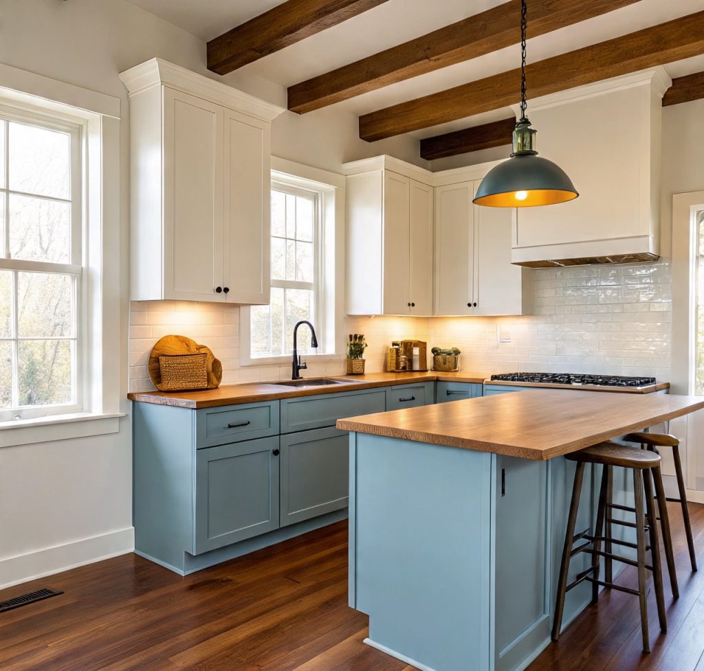 Dusty Blue and Ivory colour palette