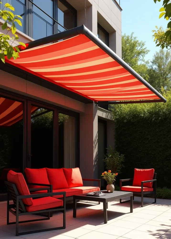 Patio with Retractable Awning