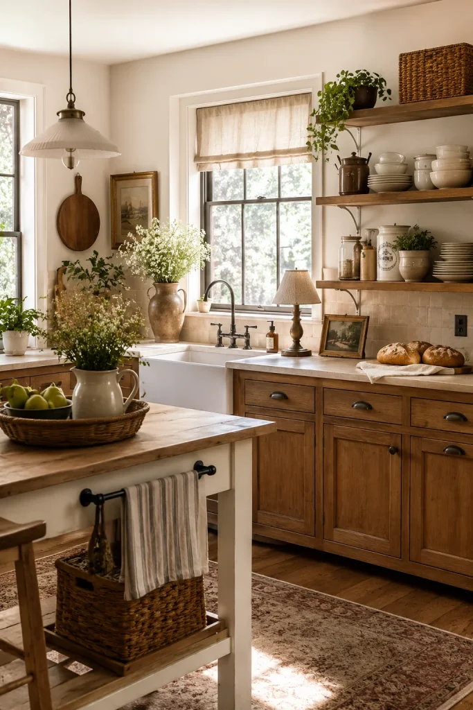 rustic farmhouse kitchen