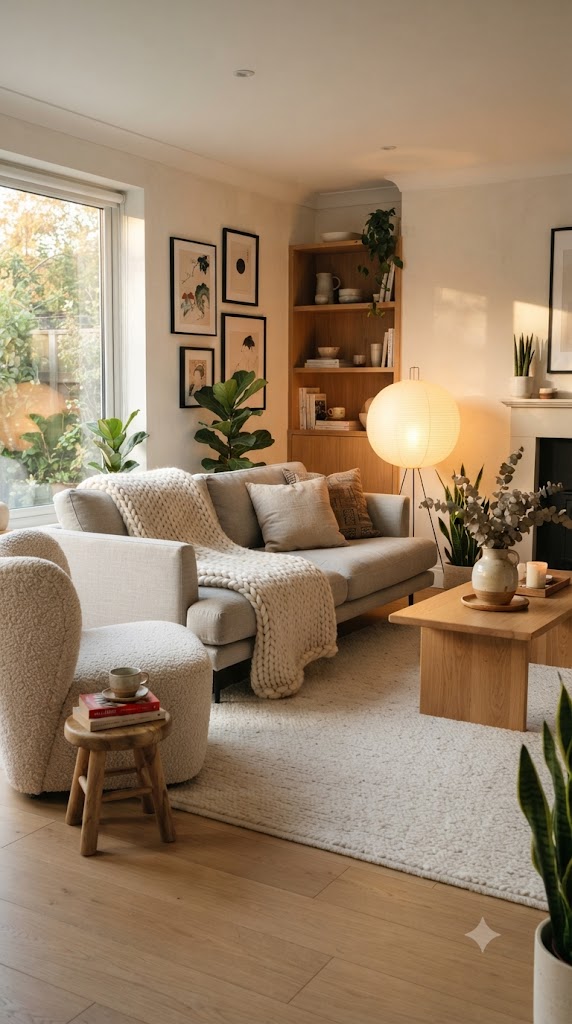 Cozy Japandi Living Room