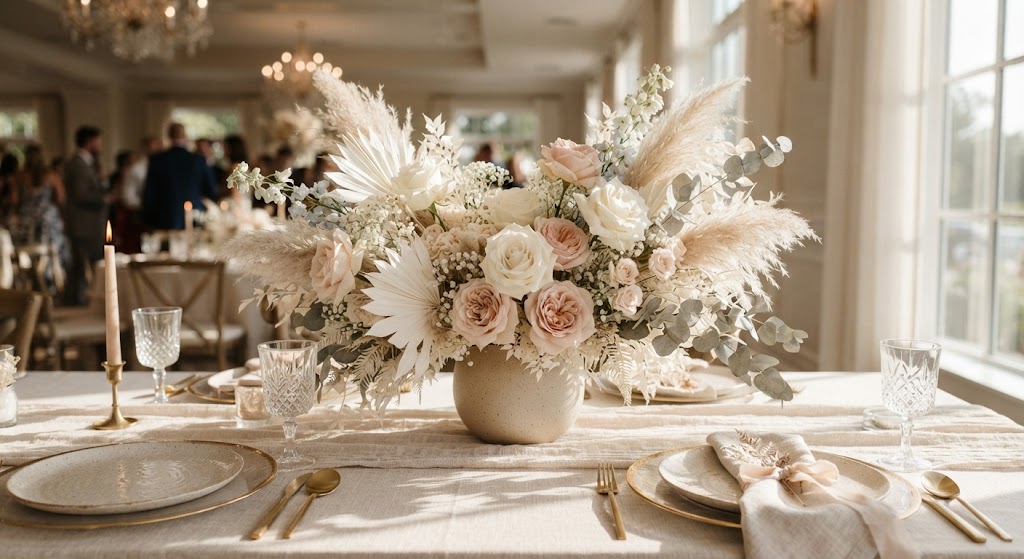 Modern Wedding Floral Arrangement