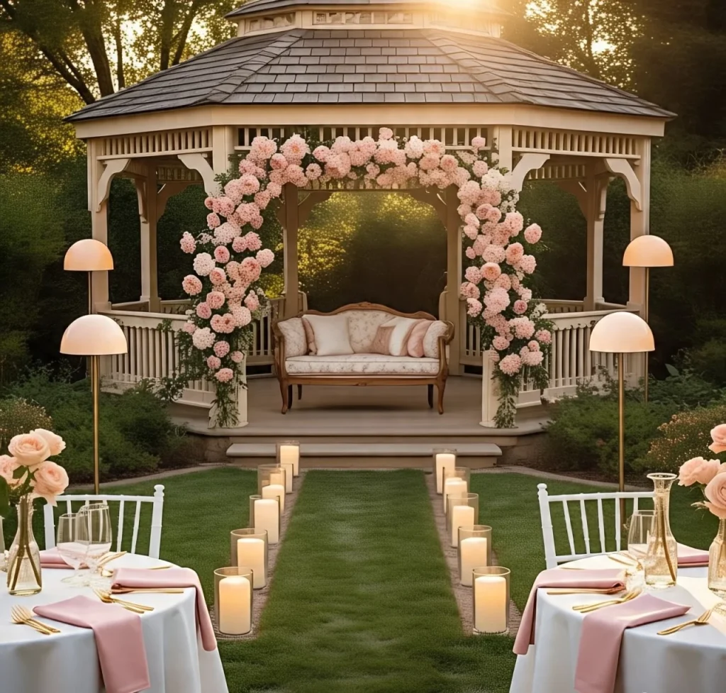 Modern Garden Wedding Party