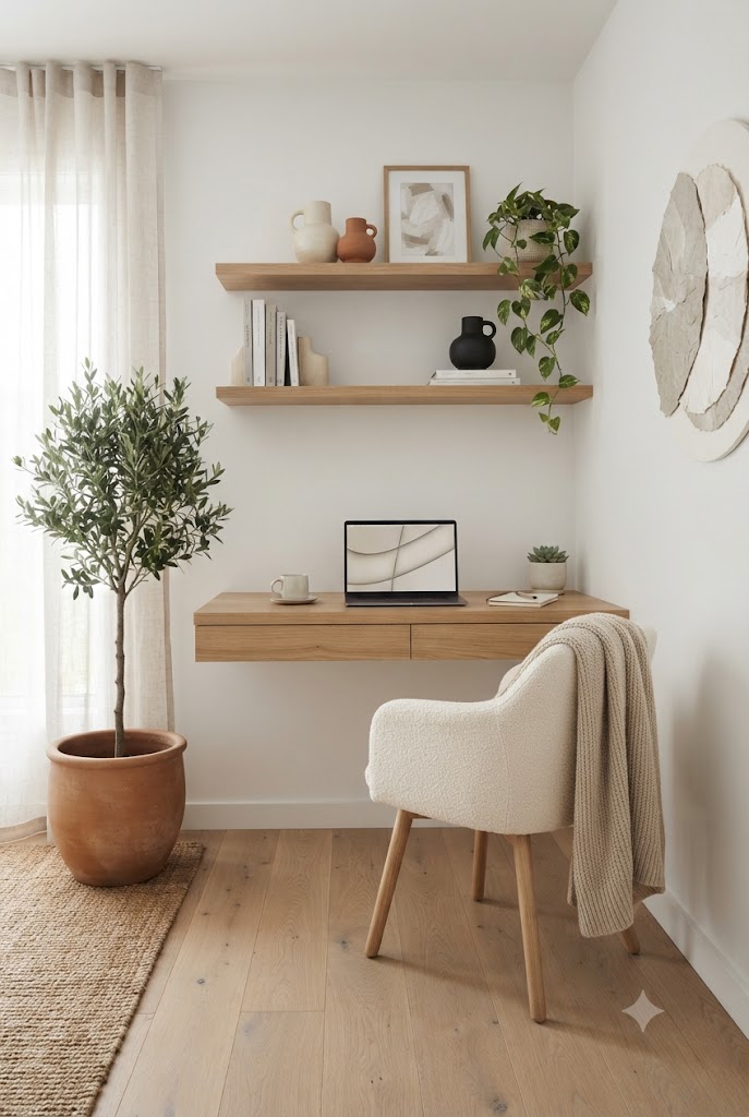 scandinavian-style home office nook