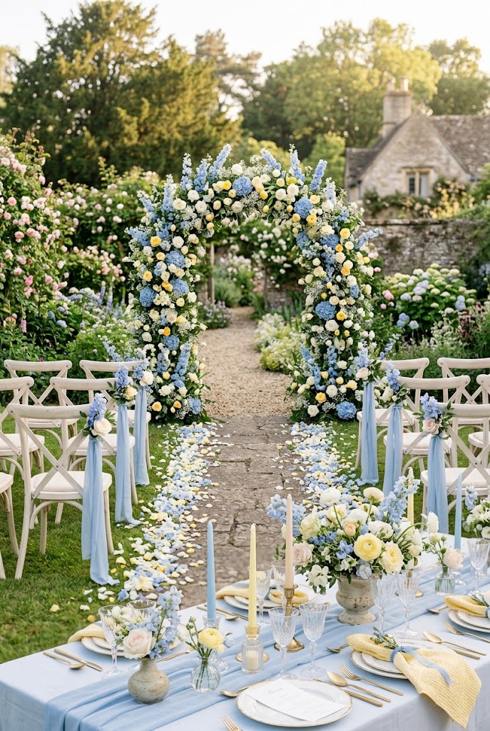 Blue and Yellow Wedding