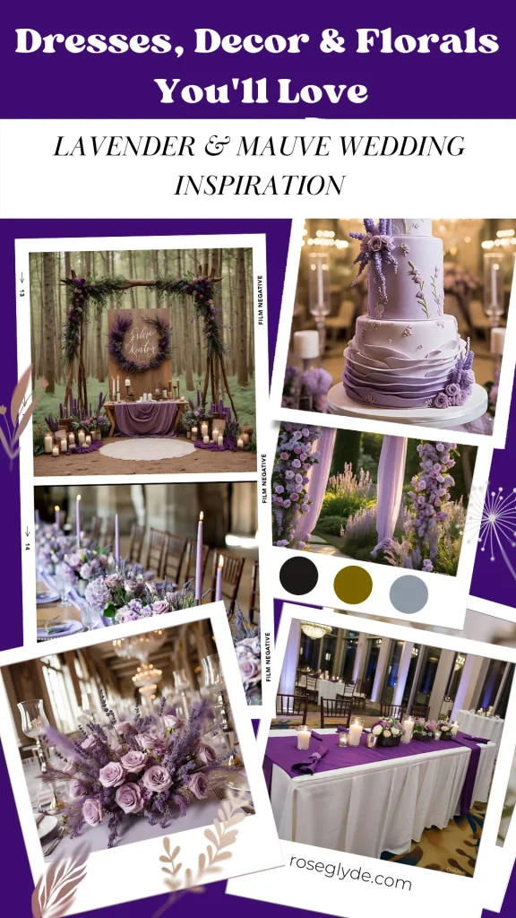 lavender and mauve wedding