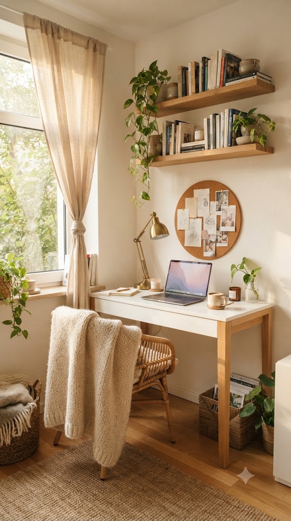 small home office nook