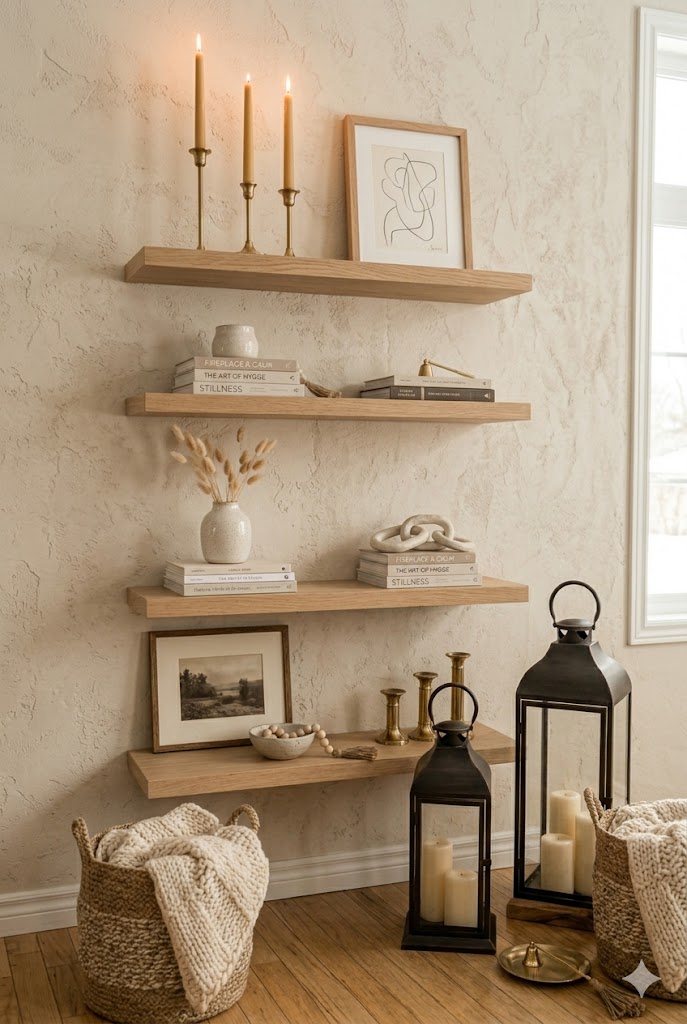 Shelf Styling with Taper Candles