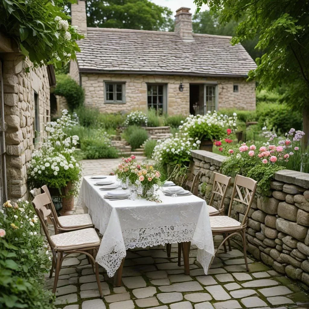 Cottagecore wedding in stone cottage 