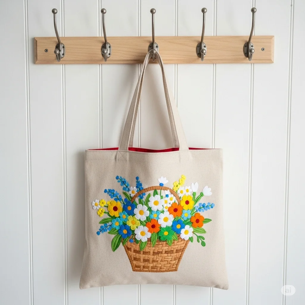 DIY Tote Bag and Hand embroidery
