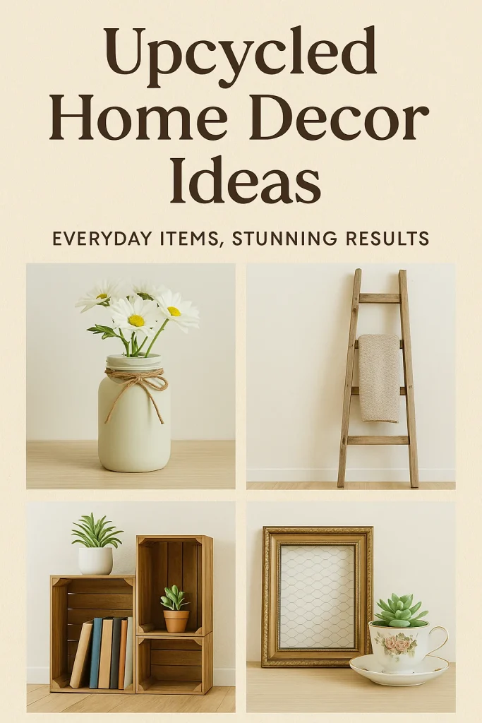  Upcycled Home Decor Ideas & Tips