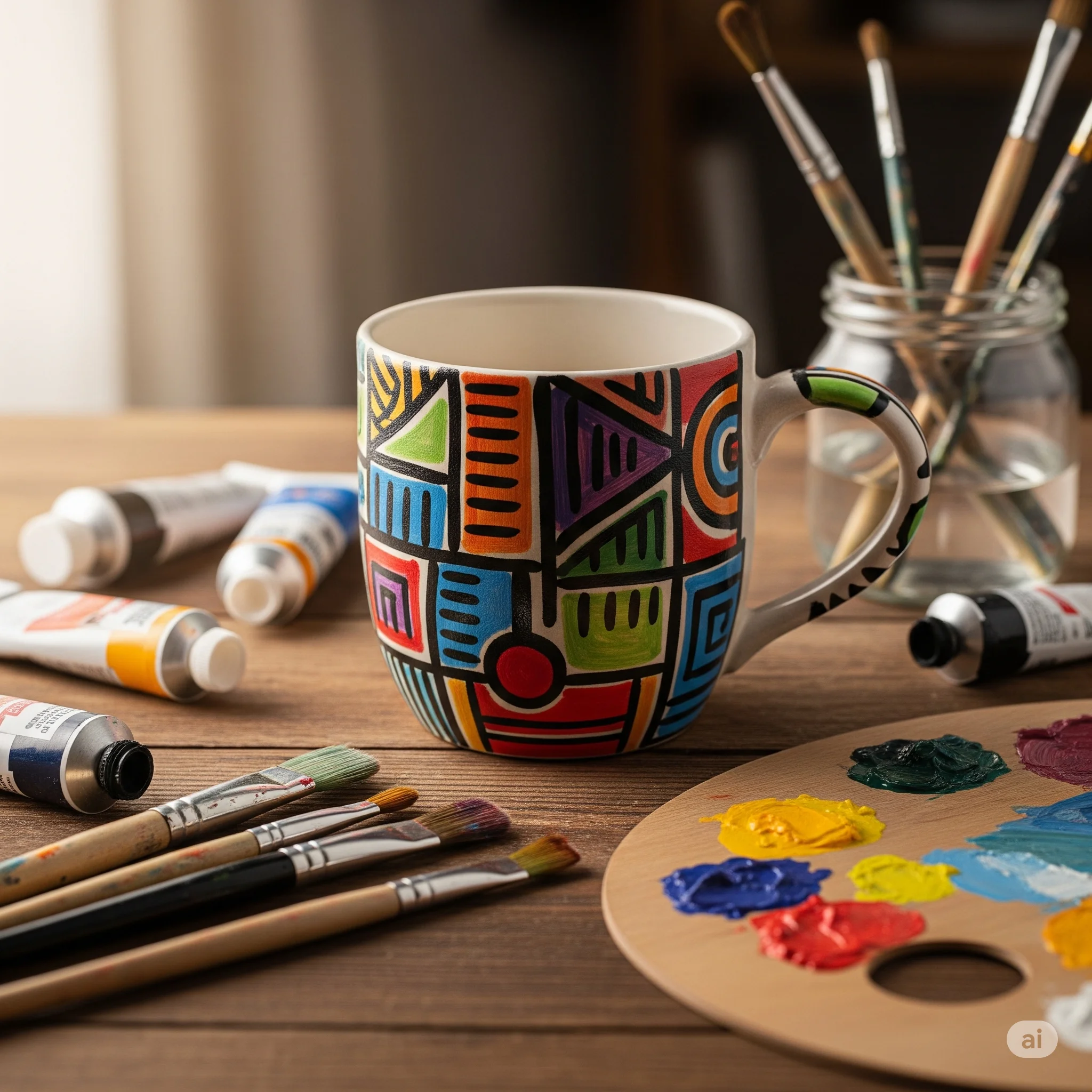 How to paint terracotta or creamic pots