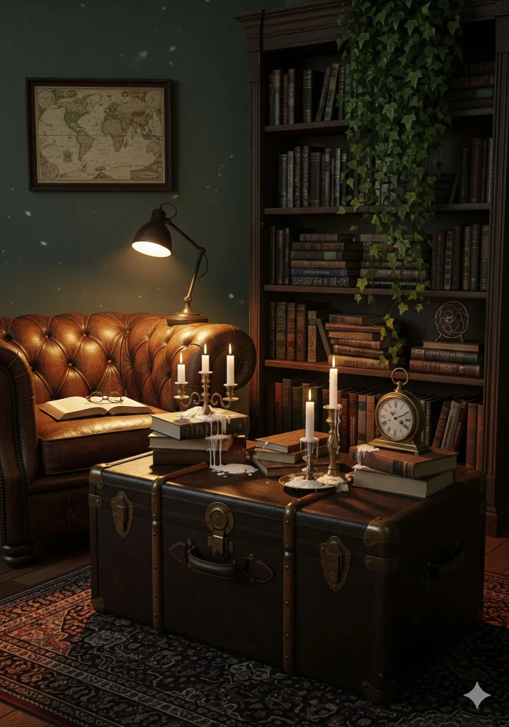 Dark Acadeima Home Library