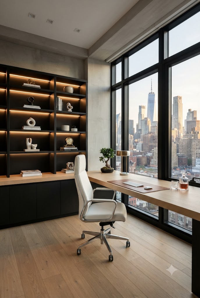 The Executive Penthouse a breathtaking, high-end executive built-in office