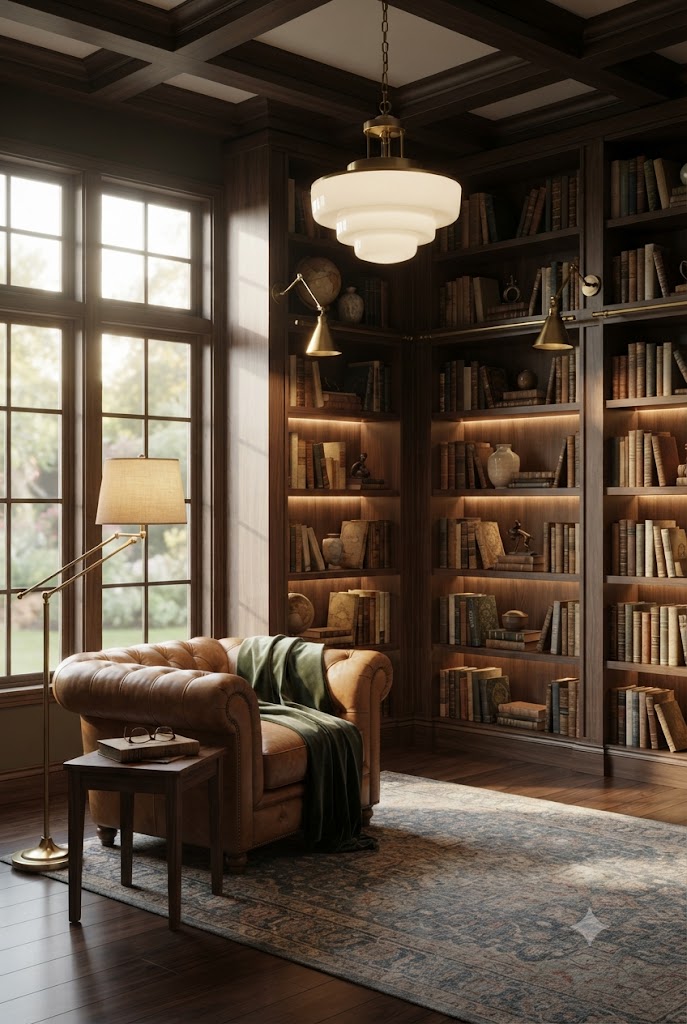 home library lighting