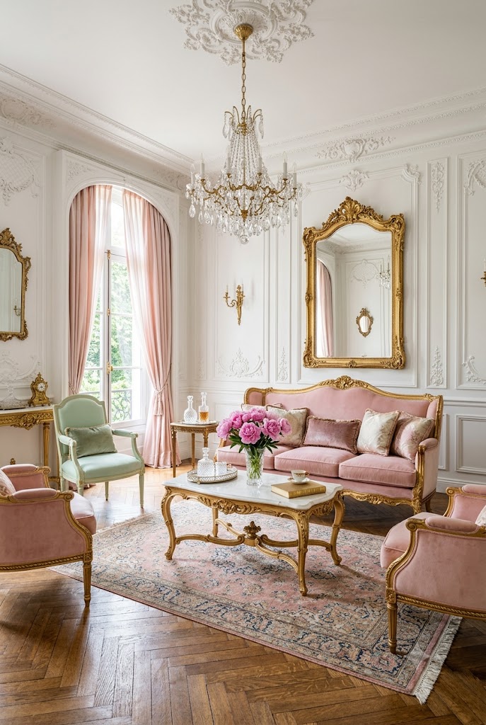 Rococo style Living Room decor