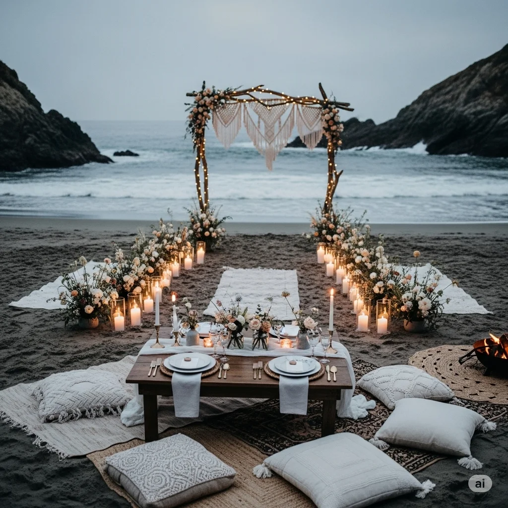 beach wedding and seaside wedding