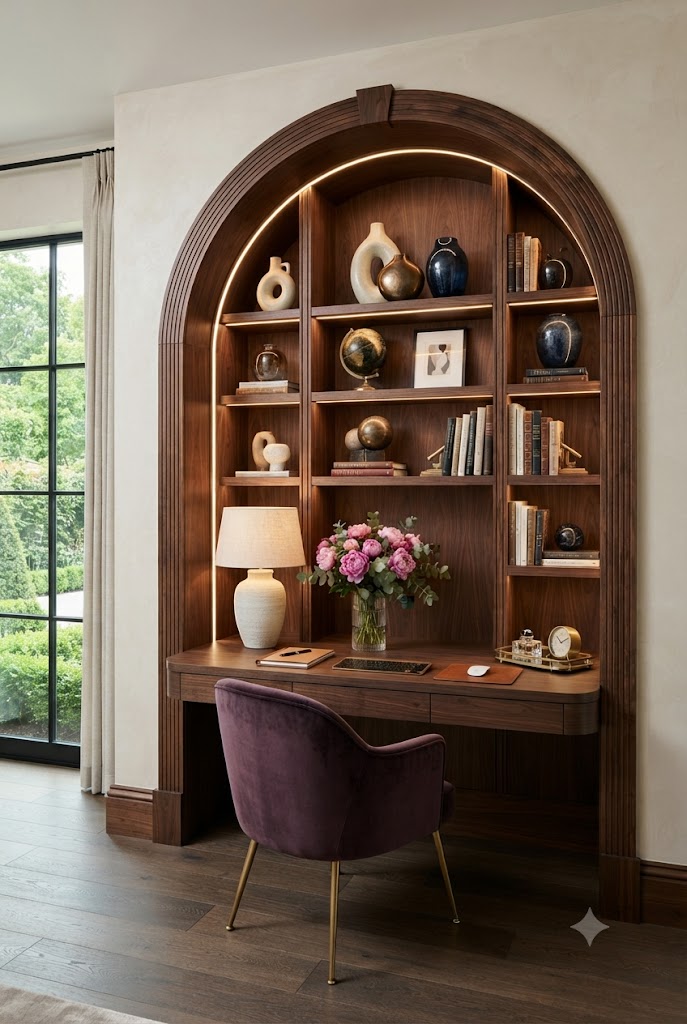 The Grand Archway an ultra-luxury home study nook