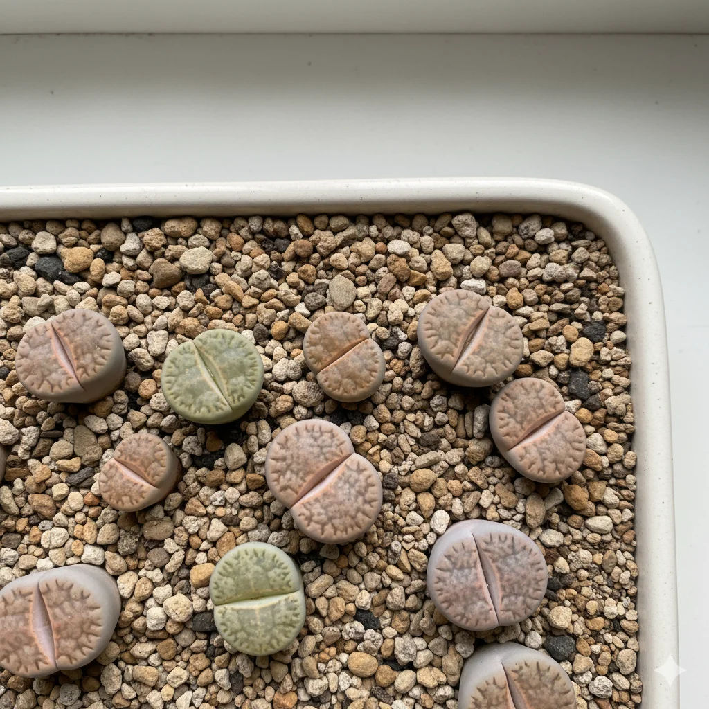 Succulent plants Lithops (Living Stones)