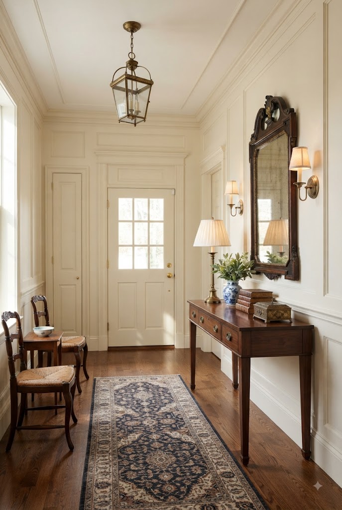 Colonial Style Interior Design entryway