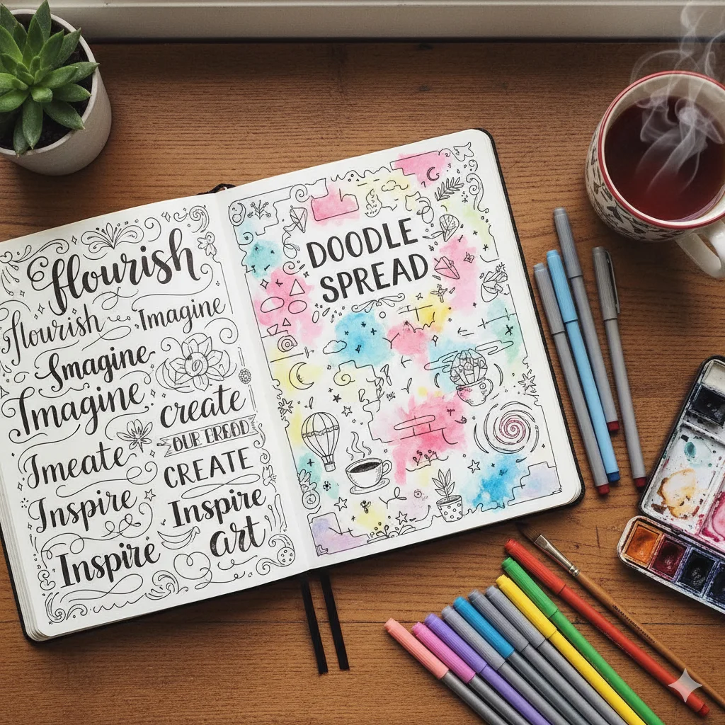 Creative Doodle Spreads