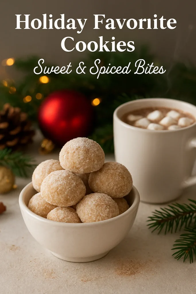 Cinnamon Sugar Snowball Cookies Recipe for Holiday Treat