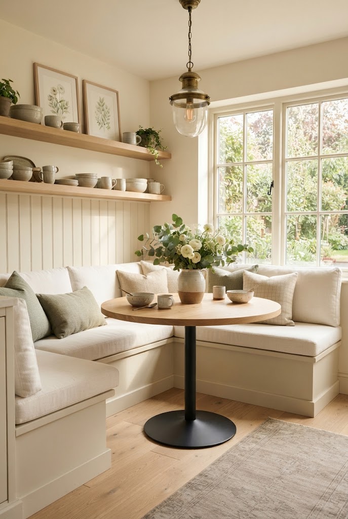 Farmhouse-Style Breakfast Nook