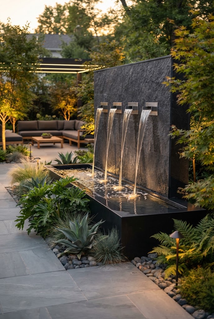 Modern Minimalist Water Wall