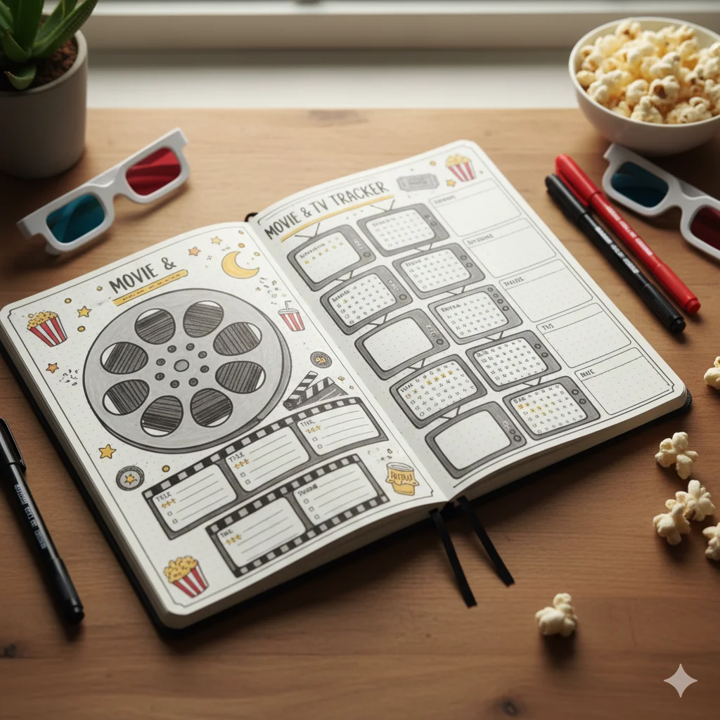 Movie & TV Tracker Spreads