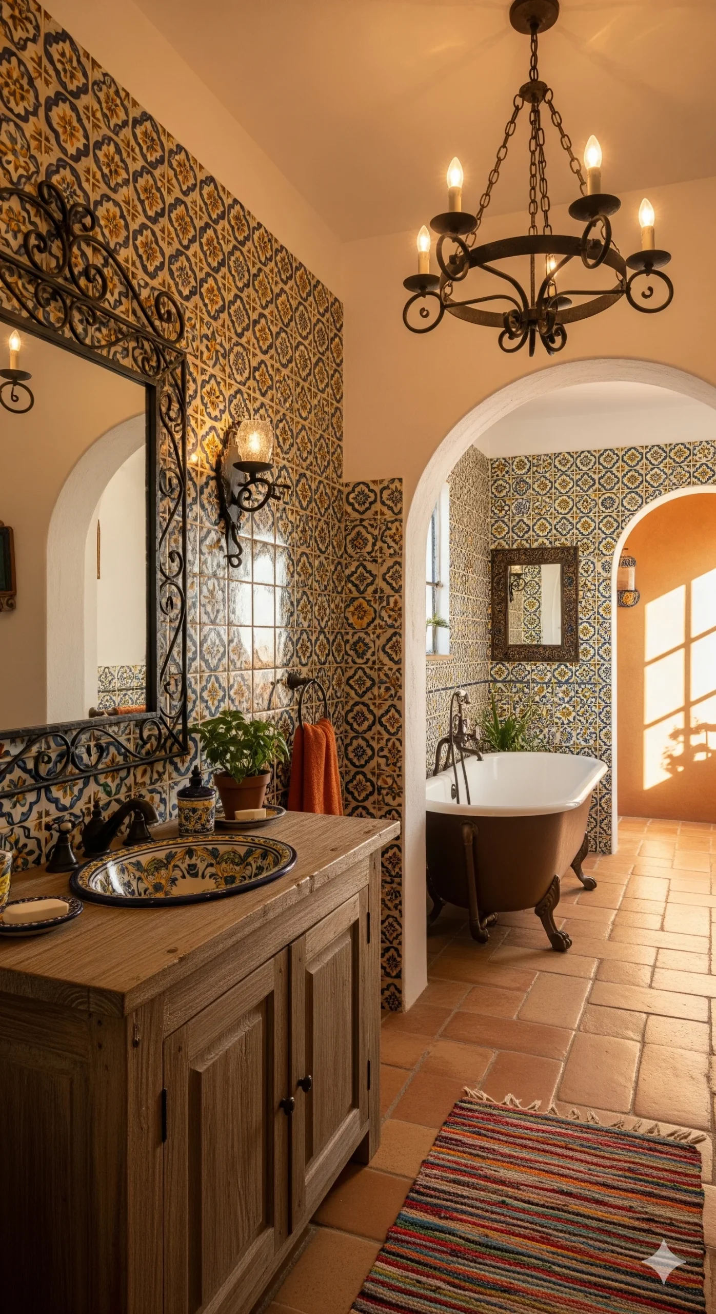 Spanish Style Bathroom