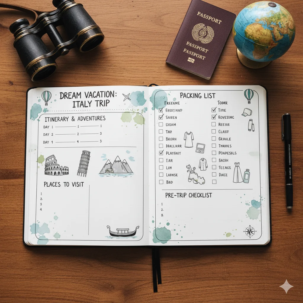 Travel Planning Spreads