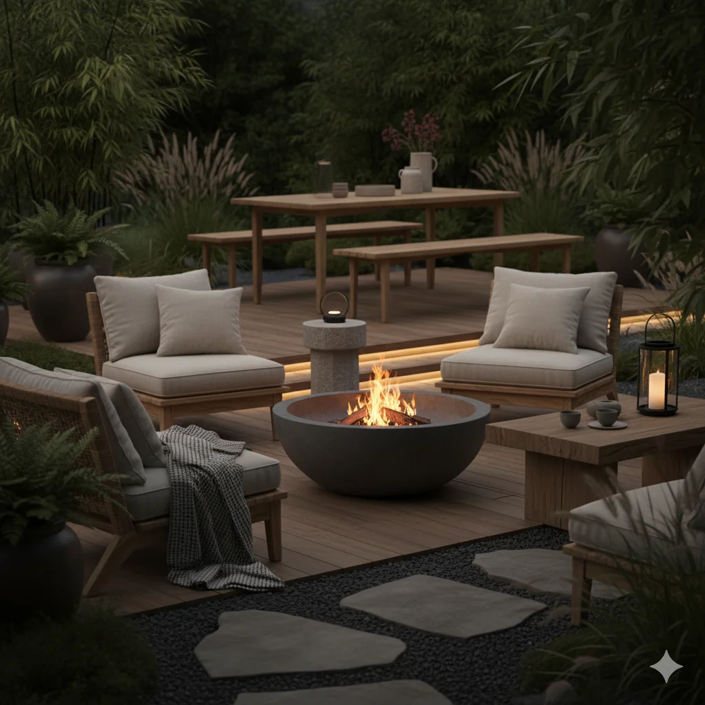 Furniture and Accessories for a Japandi Garden Oasis