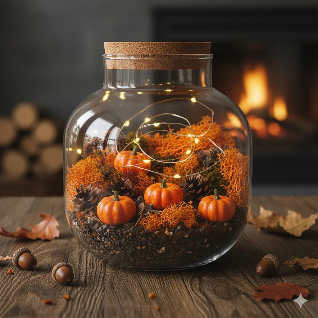 Terrarium Decoration Ideas: Autumn Forest Terrarium