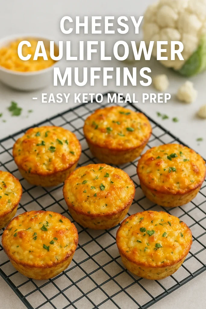 Cheesy Cauliflower Breakfast Muffins