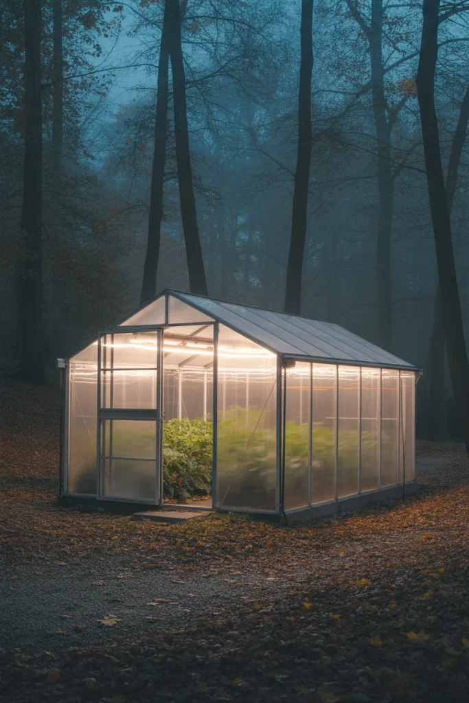 Climate-Controlled Greenhouses in winter