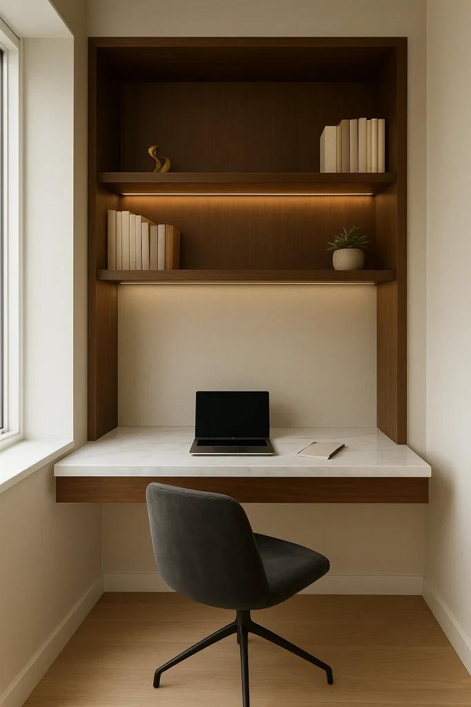 Luxury Condo Home Office Nook
