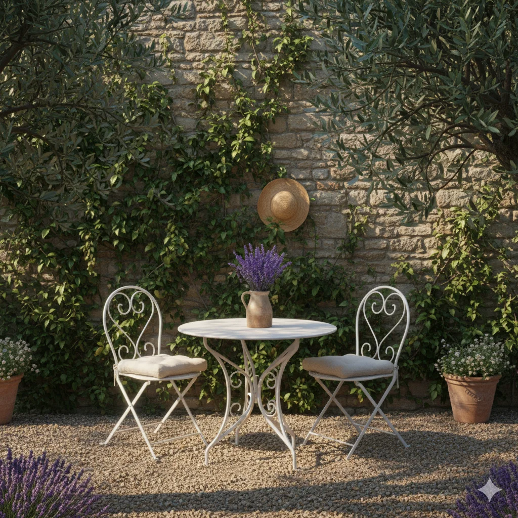 French Countryside Garden Cozy Corners and Bistro Charm
