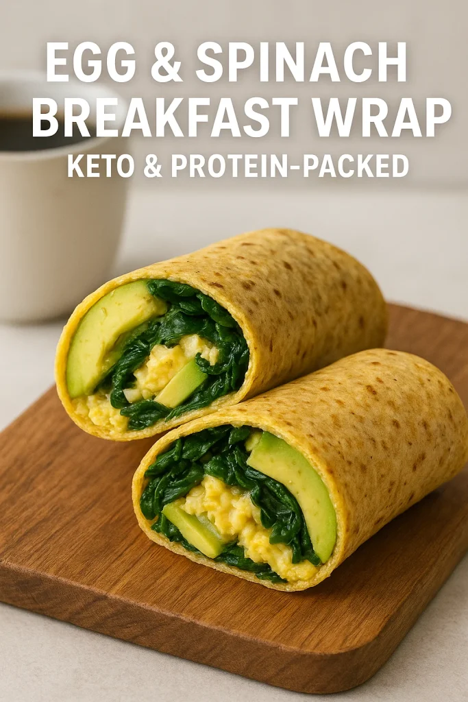 Egg & Spinach Breakfast Wraps
